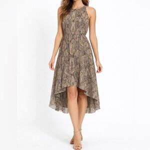 Chan Luu Paisley Silk Hi-Low Dress Women’s Small Midi NEW